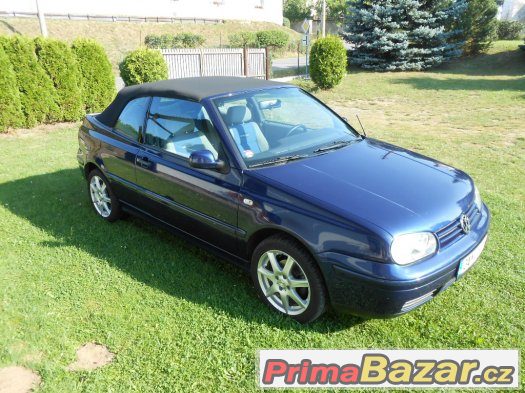 Prodám krásný, VW GOLF cabrio, 1,6i, r.v. 2000, – fotografie 1