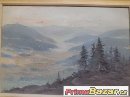 pěkný starý malovaný Obraz - signováno... – fotografie 2