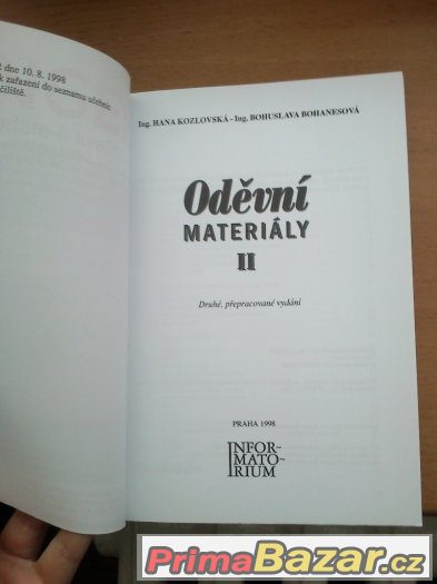 Oděvní materiály- II. díl – fotografie 2