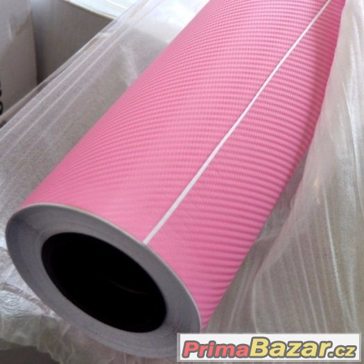 Karbonová fólie růžová 152cm 3D Karbon Carbon výprodej – fotografie 1