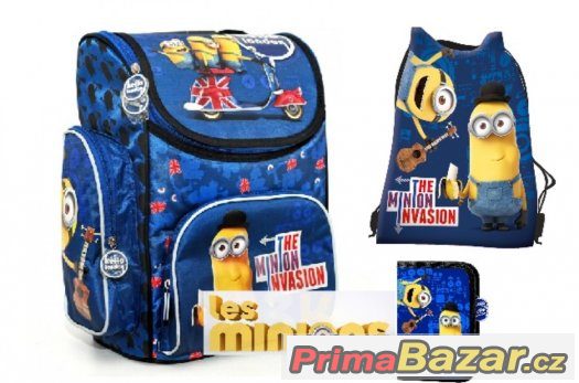 ŠKOLNÍ AKTOVKA BATOH MINIONS MIMONI LONDYN 3v1 – fotografie 1