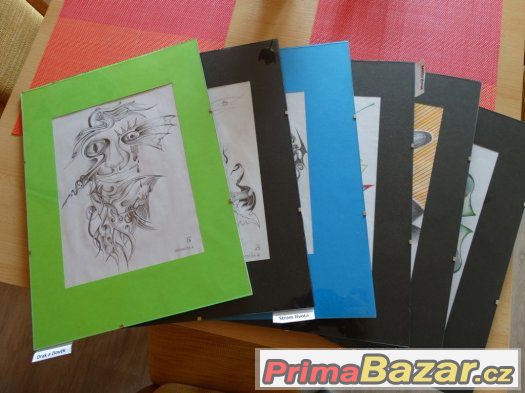 Obrázky kreslené tužkou a pastelkami – fotografie 1
