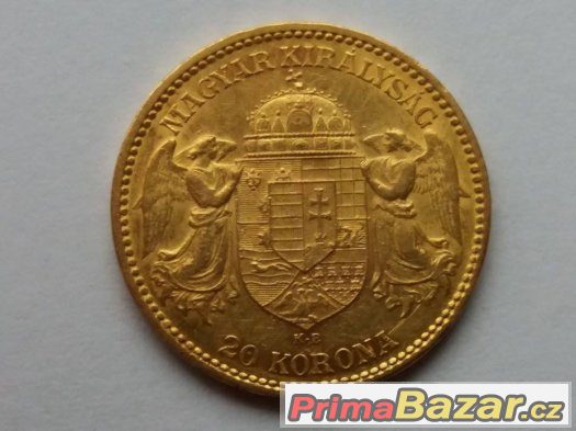 2x Zlatá mince 20 koruna 1892, 1893 KB – fotografie 4