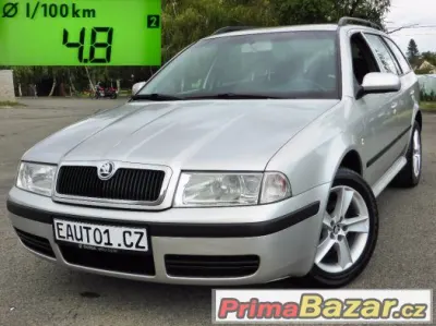 ŠKODA OCTAVIA COMBI 2004 1.9TDI 66kW KLIMA 1MAJITEL ALU16" ✔