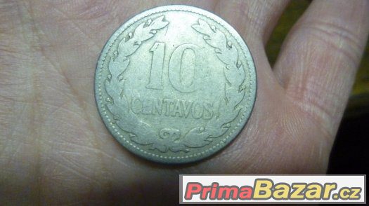 10 centavos 1921 El Salvador – fotografie 1