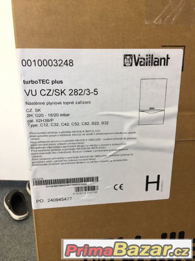 Prodám nový nepoužitý kotel Vaillant VU 282/3-5 turboTECplus – fotografie 2