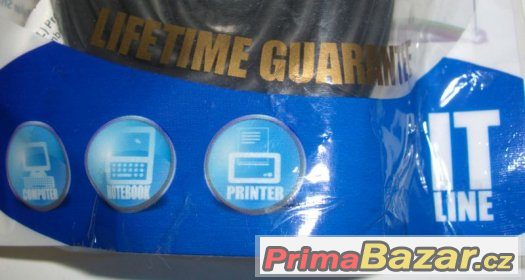 USB 2.0 propojovací černý kabel A-B, 5 metrů, nerozbalený, k – fotografie 4