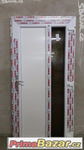 prodam vchodove plastove dvere dvoukridle 120x200 – fotografie 3