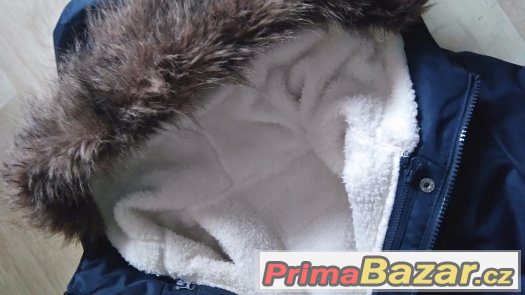Skvělá tmavě modrá zimní bunda 2v1 – fotografie 2