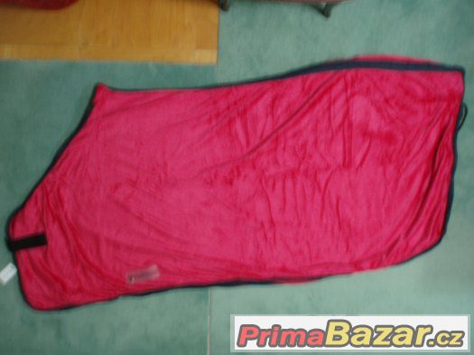Prodám deka fleece nová 125cm tmavě růžová – fotografie 2