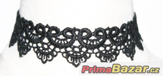 Krásný krajkový tattoo choker – fotografie 2