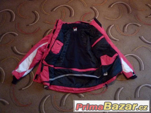 Červeno bílá zimní bunda zn. Active vel. 38 – fotografie 2