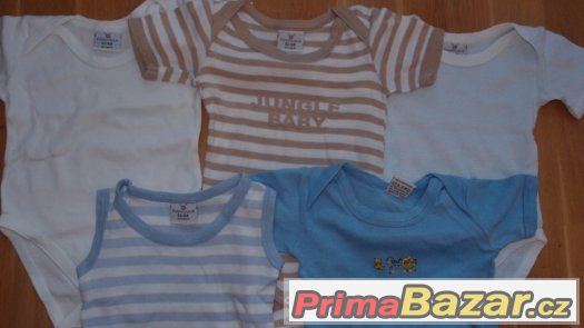 Balík 5ks body s krátkym rukávem, vel. 68 – fotografie 1