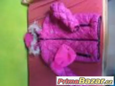 Dívčí značková bunda fuchsiová růžová barva na 14-16 let