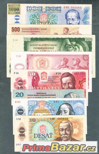 Staré bankovky - sestava 1961-1988 - 8 kusů – fotografie 1