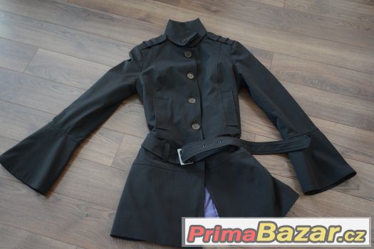 Krásny elegantní kabátek hnědé barvy, TOP STAV – fotografie 4