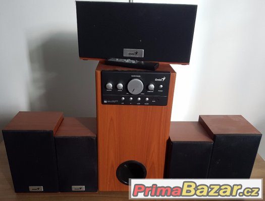 Reproduktory Genius SW-HF 5.1 5005, dřevo – fotografie 4