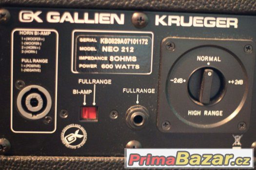 Prodám GALLIEN-KRUEGER 700RB-II + GALLIEN-KRUEGER NEO 212 – fotografie 4