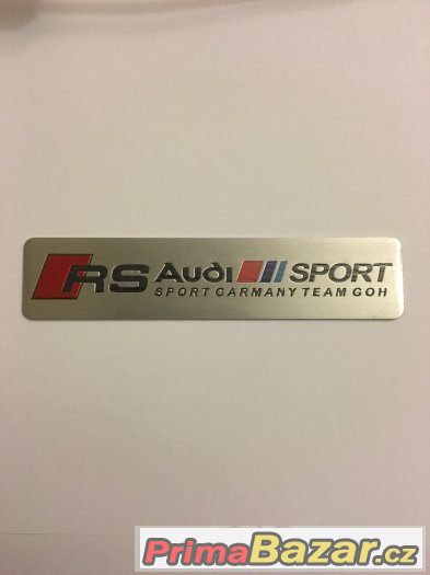 Hliníková samolepka AUDI QUATTRO S-Line RS - nálepka – fotografie 3