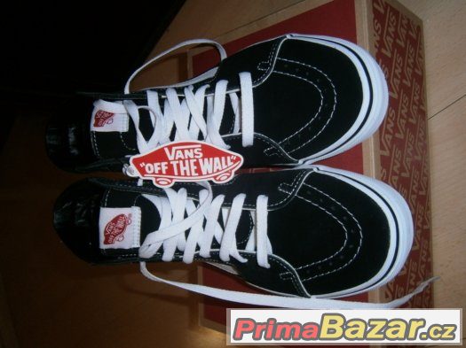 Pánské boty Vans SK8-Hi-Black/Black/White - NOVÉ – fotografie 1