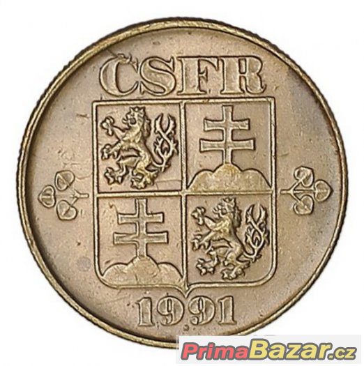 mince 1 Koruna ČSFR – 1991 – fotografie 2