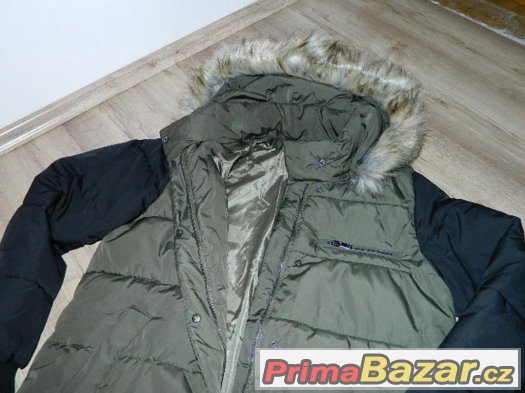 New Yorker khaki zimní bunda, kabát jako NOVÁ – fotografie 5