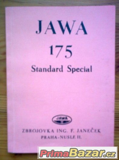 Příručka JAWA 175 Standard Special - Nabídka – fotografie 1