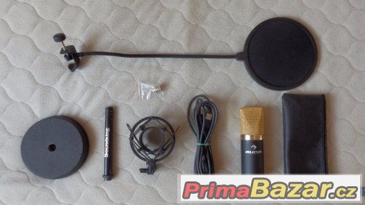 Prodám Studiový mikrofon Auna MIC-900BG / Jako nový – fotografie 1