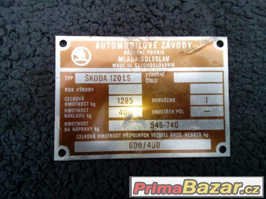 Ulozenkove stitky Skoda LS – fotografie 2