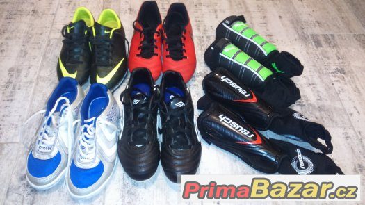 Dětské kopačky NIKE, HUMMEL, UMBRO, vel. 32,33,34EU,chrániče – fotografie 1
