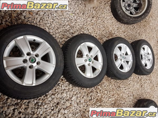 sada alu kola Škoda 1Z0601025 S 5x112 6.5jx15 et50