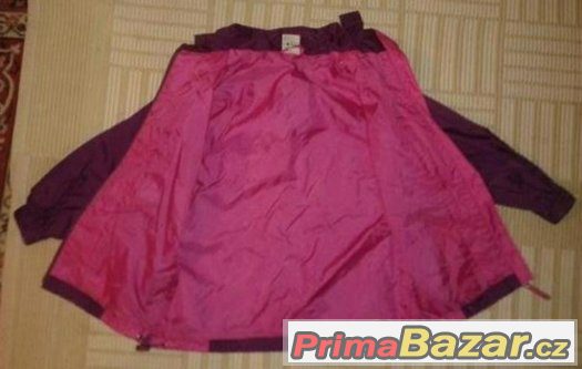 detska bunda na jaro se snim.kapuci 128,100%stav,nova,levne – fotografie 2