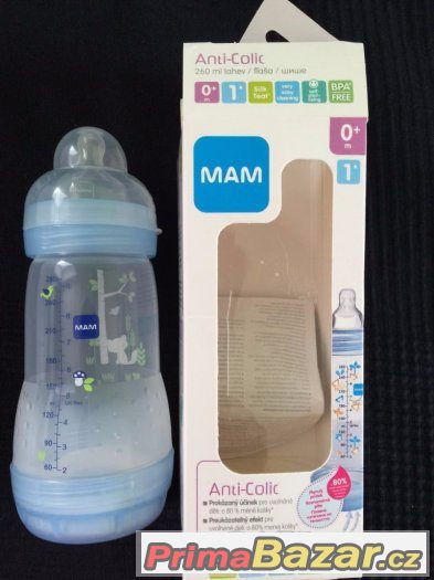 MAM Dětská lahev Anti-Colic od narození 260 ml - NOVÁ – fotografie 1