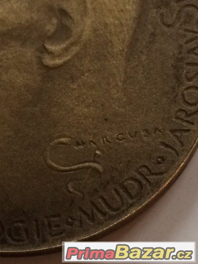 Medaile "Jiří Harcuba",4cm.bronz – fotografie 2