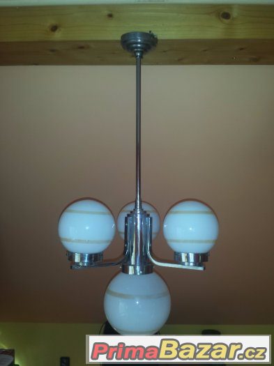 Starožitné chromované lustry – fotografie 1