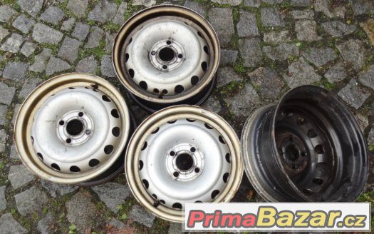 4 plechové disky kol 5 ½ J x 14 Opel, Hyundai aj. – fotografie 1