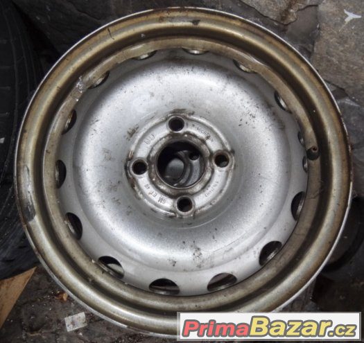 4 plechové disky kol 5 ½ J x 14 Opel, Hyundai aj. – fotografie 2