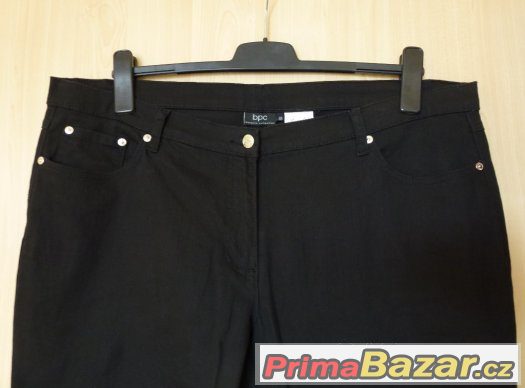 NOVÉ DÁMSKÉ ČERNÉ KALHOTY / RIFLE zn. BPC vel. 48 / XXL – fotografie 2