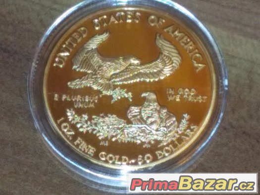 Zlato mince AMERICAN GOLD EAGLE 1oz – fotografie 3