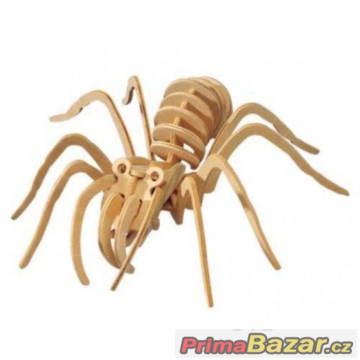 Dřevěné 3D puzzle dřevěná skládačka hmyz - Tarantule – fotografie 1