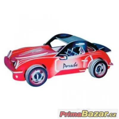 Dřevěné 3D puzzle dřevěná skládačka auta - Porsche PC066