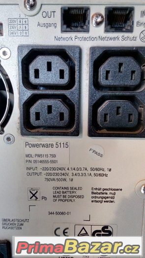 Záložní zdroj UPS PowerWare 5115 750VA – fotografie 4