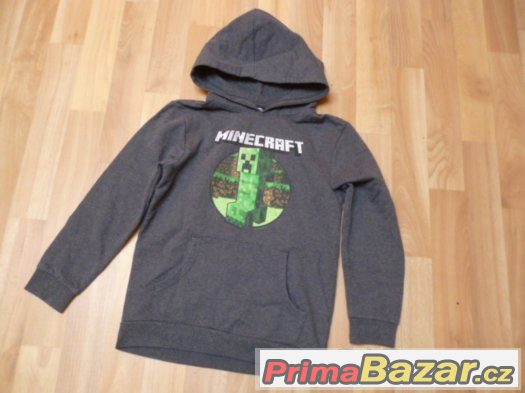 Parádní mikina Minecraft vel. 7-8 let – fotografie 1