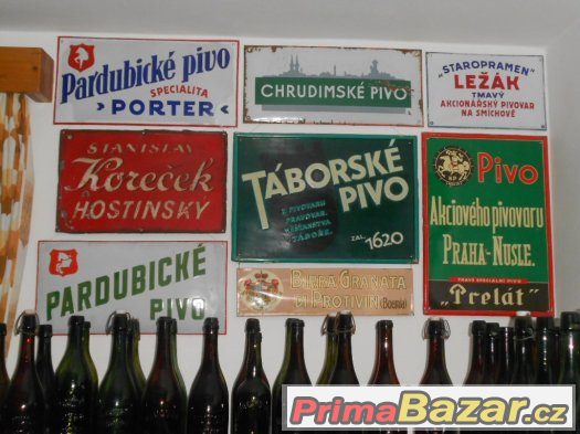 Koupím staré pivní lahve s litými nápisy – fotografie 1