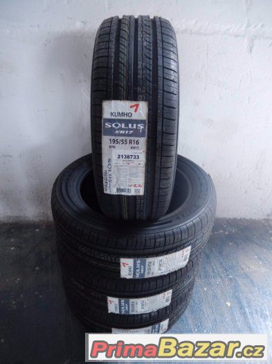 4x nové letní Kumho Solus KH17 195/55/16 87H – fotografie 1