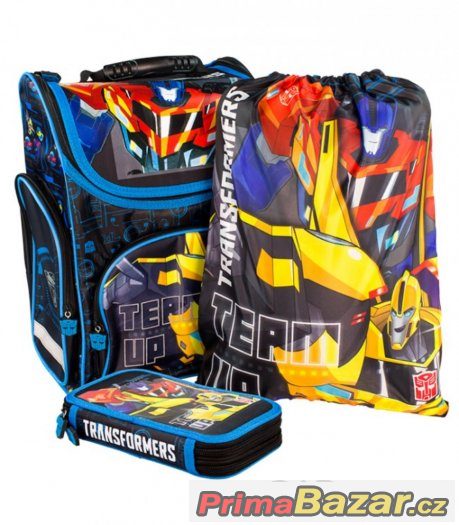 ŠKOLNÍ AKTOVKA BATOH TRANSFORMERS set 3v1 – fotografie 1