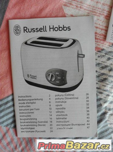 Nový topinkovač toaster RUSSELL HOBBS 19640 – fotografie 4