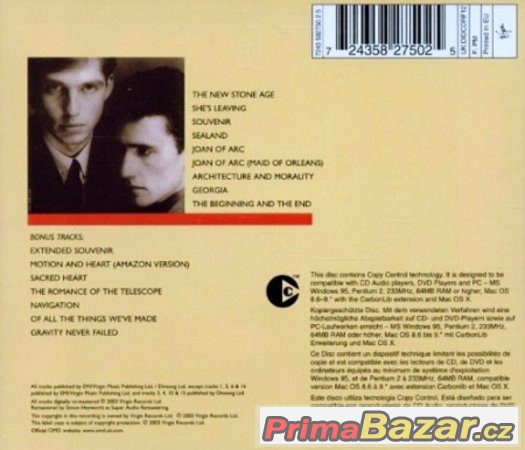 CD OMD  - Architecture & Morality – fotografie 1