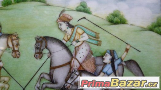 obraz Persie - princezna hraje koňské polo... slonovina – fotografie 3