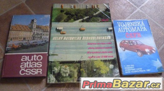 Stará vojenská automapa, autoatlas... mapa Retro – fotografie 1